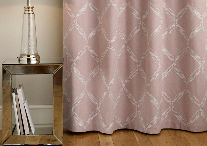 Olivia Pencil Pleat, Blush - Ready Made Curtains - Image 6